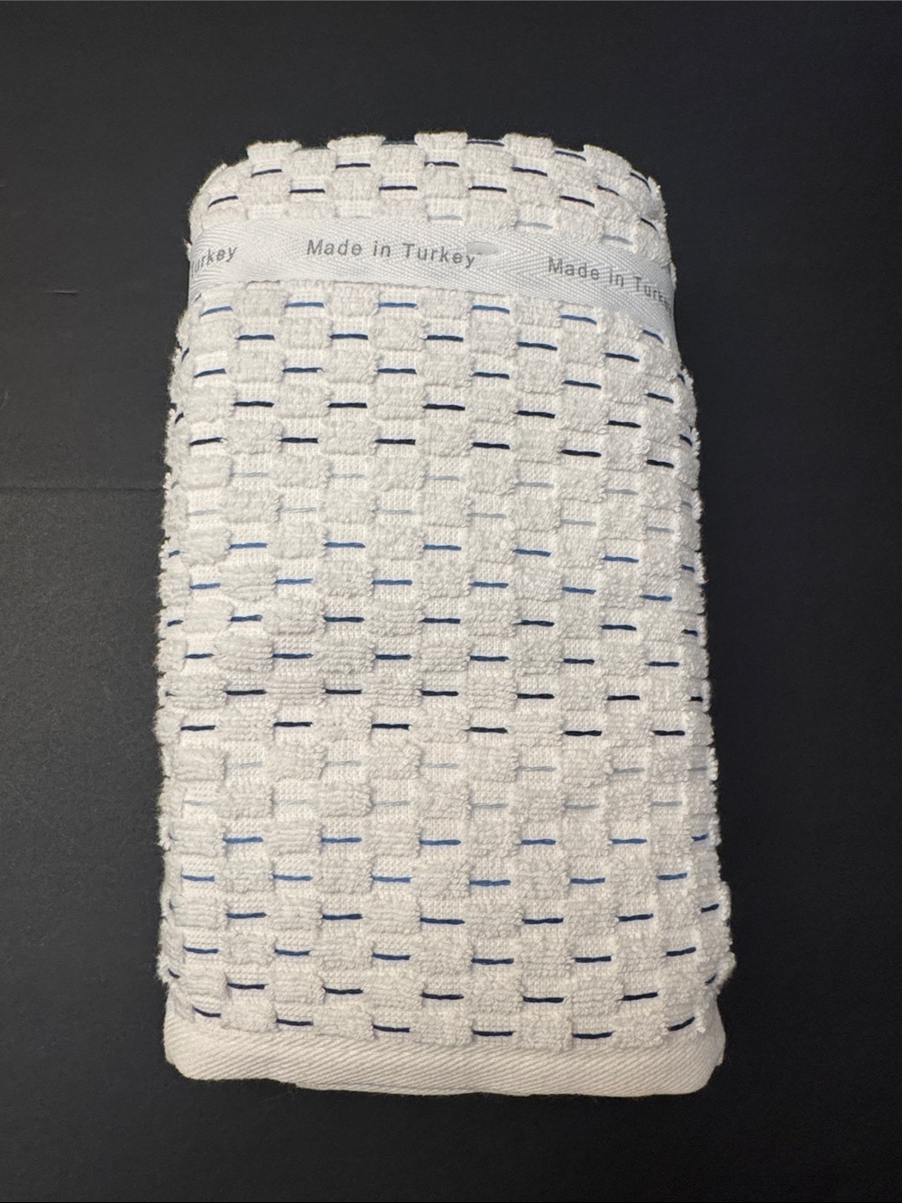 6pc NATE BERKUS 100% Cotton Plaid Bath Towel Set - Made in Turkey - Picture 7 of 12